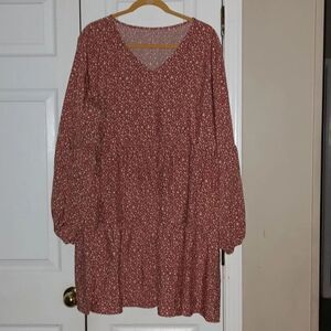 Floral print bohemian tunic  Sz 2XL
